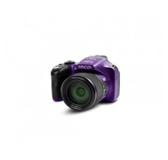 Minolta Pro Shot 20 메가픽셀 HD 디지털 카메라, 67배 광학 줌, 풀 1080p HD 비디오 및 16GB SD 카드(보라색)