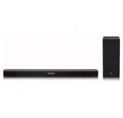 LG SK5 2.1 사운드바(무선 서브우퍼 및 DTS Virtual:X 서라운드 사운드 포함) 블랙 블랙
