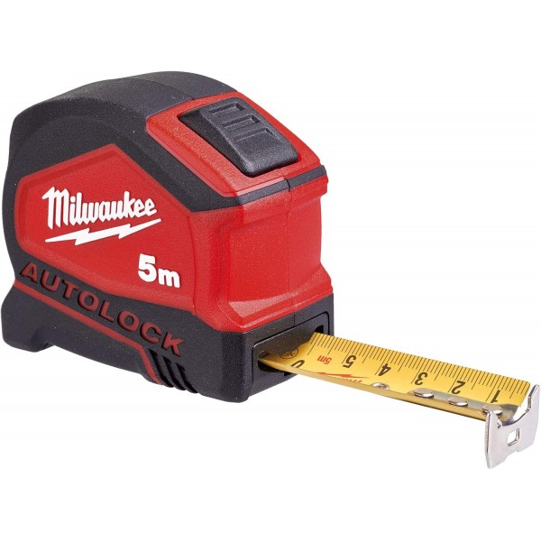 Milwaukee Flexómetro Autolock 8m/25ft x 27mm(cajas de 6)