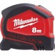 Milwaukee Flexómetro Autolock 8m/25ft x 27mm(cajas de 6)