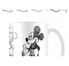Mickey Mouse Walt Disney Coffee Mug Sketch Process 화이트, 1개입(1개들이)