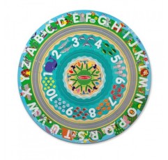 Melissa & Doug Round The Shore Tracks 골판지 직소 바닥 퍼즐 및 와인드업 차량 – 48개, 3세 이상 남아 및 여아용 - FSC 인증 재료