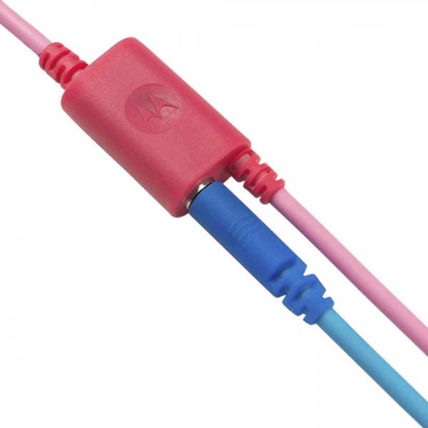 Motorola Lifestyle Squads 200 - 유선 아동용 헤드폰 - 85dB의 제한된 음량, 유연성과 내구성, 청력 보호 및 음악 공유 기능, 항알레르기 쿠션(BPA-free) - 핑크 SQUADS200 PINK