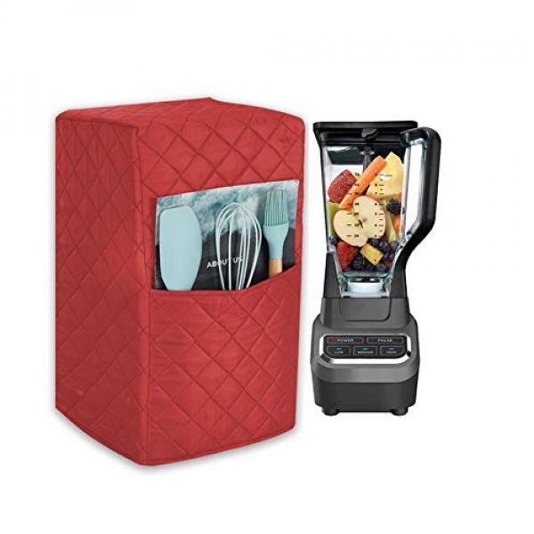 주방 블렌더 먼지 커버, Ninja Foodi 블렌더와 호환되는 블렌더 커버, 주방 기기 커버용 블렌더 커버, 액세서리 포켓이 있는 블렌더 커버. 여성용 주스 커버 선물.