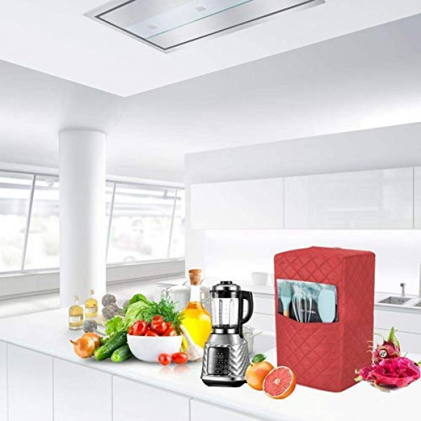 주방 블렌더 먼지 커버, Ninja Foodi 블렌더와 호환되는 블렌더 커버, 주방 기기 커버용 블렌더 커버, 액세서리 포켓이 있는 블렌더 커버. 여성용 주스 커버 선물.