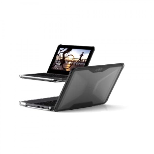 Dell Latitude 3120 케이스용으로 설계된 URBAN ARMOR GEAR UAG, 교육용 11인치(2-in-1) 노트북 - 충격 흡수, 고강도, 견고한 경량 낙하 보호 커버, Armor Shell Transparent Ice