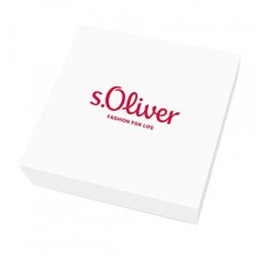 s.Oliver 목걸이 스테인리스 스틸 남성용 주얼리, 블랙, 주얼리 선물 상자에 들어 있음
