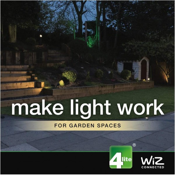 4lite 야외 스파이크 조명, 5W, 조정 가능한 흰색, 4L2/2010 스파이크 조명(IP65)