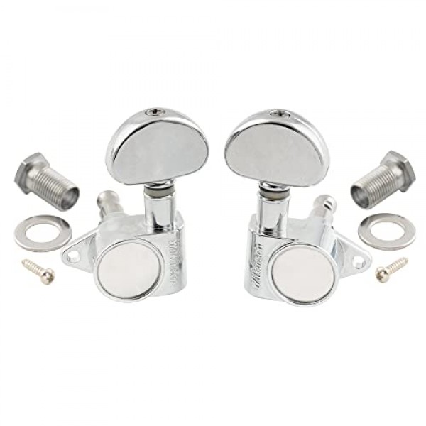 Wilkinson WJ303 3L3R 기타 튜너 머신 헤드 1:19 비율 튜닝 페그 키 Epiphone USA Les Paul SG 전기 또는 어쿠스틱 기타, 크롬