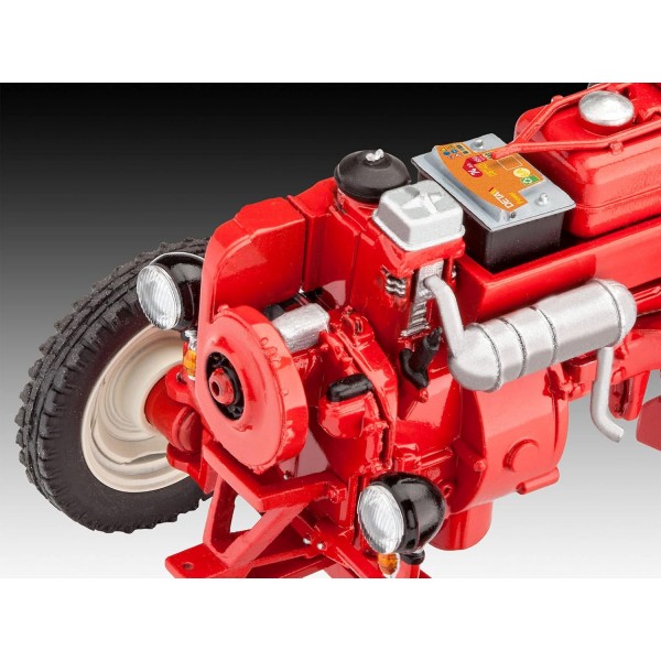 Revell 07823 트랙터 Porsche Junior 108 Farming Simulator Edition, 직접 조립할 수 있는 트랙터의 전설, 쉬운 클릭 시스템을 갖춘 초보자를 위한 1:24, 10.7cm 모델 키트, 컬러 부품, 빨