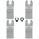 XXGO 4 Pcs 그라우트 제거용 진동 멀티 도구 다이아몬드 블레이드 진동 도구 플러시 커팅 타일 Bosch Dremel Fein Makita Milwaukee Ridgid Ryobi XG3304D와 호환되는 벽돌 다이아몬드 블