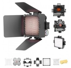 Zhiyun M20 콤보 20W 이중 색상 LED 비디오 조명, TLCI 97+ CRI 95+, CCT 2700K~6500K, 4500mAh YouTube, TikTok, Vlog용 Barndoor 디퓨저 벌집 그리드를 갖춘 휴대용 조명 지원 자기 매력