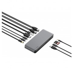 Belkin Thunderbolt 3 Dock Pro w/ Thunderbolt 3 Cable - USB C Hub - MacOS 및 Windows용 USB C 도킹 스테이션, 듀얼 4K @60Hz, 40Gbps 전송 속도, 85W 업스트림 충전, 이더넷, SD 및 오디오 포트 포함