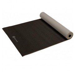 Gaiam 솔리드 컬러 요가 매트, 모든 유형의 요가, 필라테스 및 바닥 운동을 위한 미끄럼 방지 운동 및 피트니스 매트
