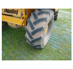 TERRAM GrassProtecta® Premium: 플라스틱 잔디 보호 그리드, 통과 가능, 녹색, 2kg/m², 1m x 10m 패키지 가격으로 50개의 강철 고정 후크 추가. 개별 구매에 비해 9.99유로의 가격 이