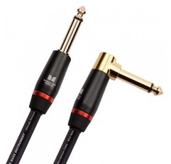 Monster Prolink 몬스터 베이스 악기 케이블 - 12피트 - 직각에서 직선까지