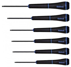 EKLIND 92600 PSD 볼 육각(알렌) 정밀 드라이버 - 6개 세트 미터법 MM 크기 1.3-4