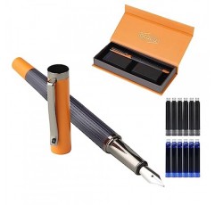 GC QUILL 만년필 세트 – 고급 펜촉(잉크 카트리지 12개 및 잉크 리필 변환기 포함), 저널링 캘리그라피용 펜 선물 세트 – MU-12