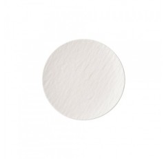 Villeroy & Boch Manufacture Rock Blanc 빵 및 버터 접시, 6.25인치, 흰색