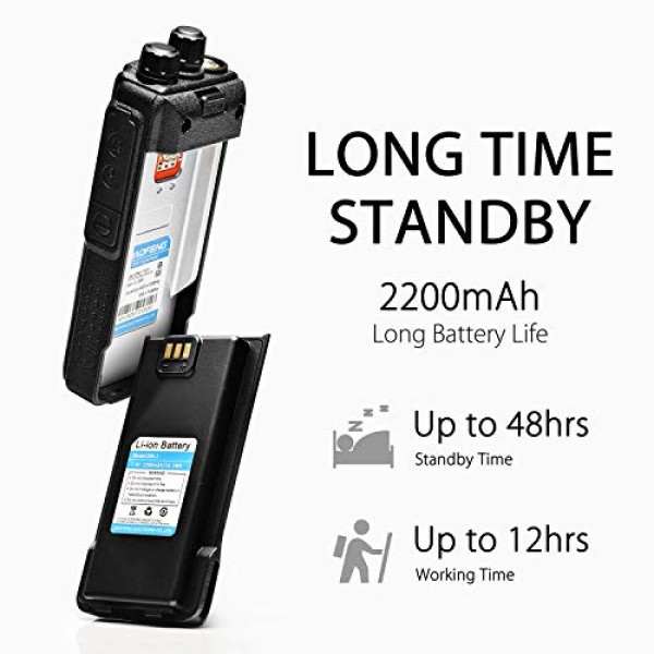 Baofeng DM-1701 듀얼 밴드 듀얼 타임 슬롯 DMR/아날로그 양방향 라디오, 3,000 채널 아마추어 라디오/무료 프로그래밍 케이블, 충전기 및 PTT 이어폰