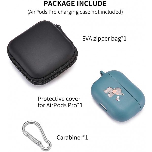 열쇠 고리가있는 Airpods Pro 용 LuGeKe 케이스 Kawaii 귀여운 동물 소프트 충격 방지 보호 커버 소년 소녀 용 디자인이있는 멋진 충전 케이스 여성 남성 키즈 airpods pro cute ele