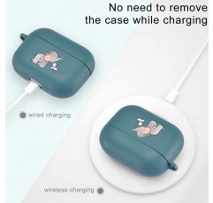 열쇠 고리가있는 Airpods Pro 용 LuGeKe 케이스 Kawaii 귀여운 동물 소프트 충격 방지 보호 커버 소년 소녀 용 디자인이있는 멋진 충전 케이스 여성 남성 키즈 airpods pro cute ele