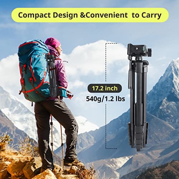 Sensyne 64인치 카메라 삼각대 스탠드, 무선 리모컨이 포함된 다용도 휴대폰 및 iPad 삼각대, 셀카/비디오 녹화/사진/라이브 스트림/Vlog용 2-in-1 휴대폰 홀더