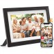 FUMAT 디지털 액자 WiFi, 10.1인치 전자 액자, 32GB 메모리, Frameo 앱을 통한 사진 및 비디오의 손쉬운 공유, 자동 회전