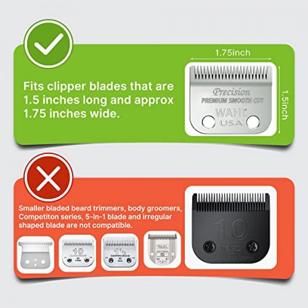 6개 전문 헤어 클리퍼 가드 커팅 가이드는 대부분의 Wahl 클리퍼에 적합합니다. 클리퍼, 빗 교체 - 1 & 1/4 ~ 2 & 1/2, 가드 번호: #20, 18, 16, 14, 12, 10 (녹색)