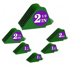 6개 전문 헤어 클리퍼 가드 커팅 가이드는 대부분의 Wahl 클리퍼에 적합합니다. 클리퍼, 빗 교체 - 1 & 1/4 ~ 2 & 1/2, 가드 번호: #20, 18, 16, 14, 12, 10 (녹색)