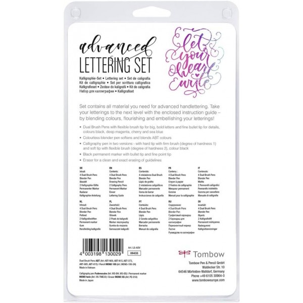 Tombow LS-ADV 레터링 세트 