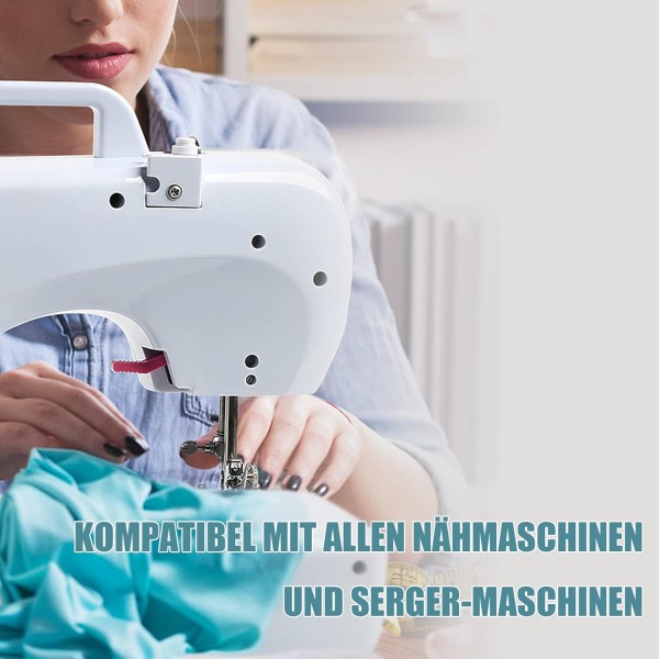 재봉사 오버록 실 100% 폴리에스터 블랙 재봉사 세트 재봉사 실 미싱 4호용 재봉사 찢어지지 않는 재봉틀 실 재봉실 오버록 실 40/2 각 2745m, 총 11000m