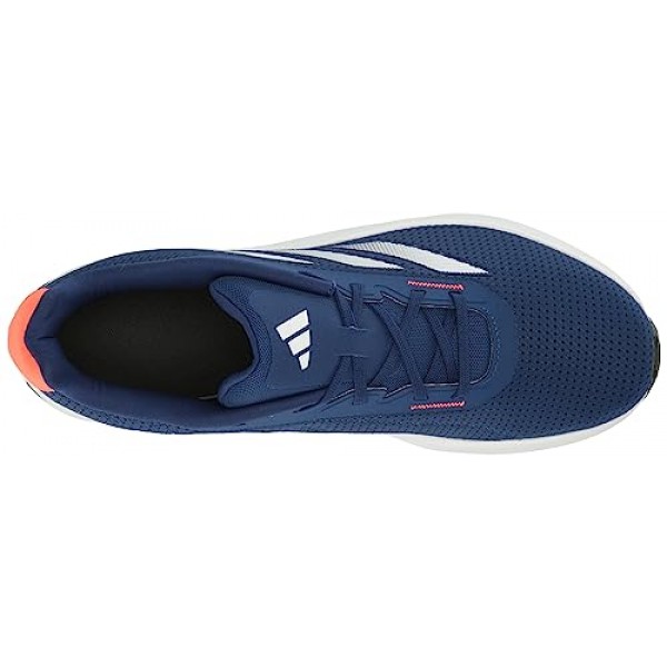 아디다스 남성 Duramo SL 스니커즈, Victory 블루/화이트/솔라 레드, 10 와이드