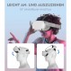 Quest 2용 Hevanto 업데이트된 헤드 스트랩, Quest 2용 조정 가능한 Elite 스트랩, Meta VR White의 게임 및 피트니스를 위한 가볍고 편안한 액세서리