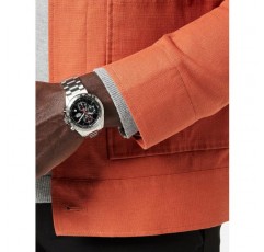 Lorus 남성용 아날로그 쿼츠 시계와 스테인리스 스틸 팔찌 RM363GX9