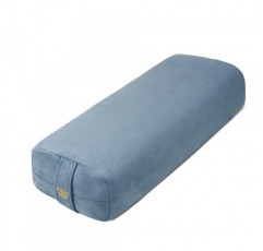 플로렌시 요가 볼스터 베개 - 회복 요가를 위한 고급스러운 벨벳 볼스터 - 운반 손잡이가 있는 대형 직사각형 쿠션 - 지지 명상 쿠션 - 세탁기로 세탁 가능한 커버 및 