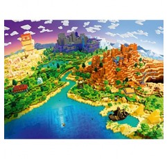 Ravensburger World of Minecraft 성인용 1500피스 직소 퍼즐 - 17189 - 모든 조각은 독특하며 소프트클릭 기술로 조각이 완벽하게 맞습니다.