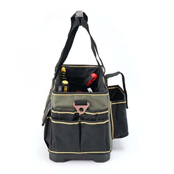 손잡이가 달린 공구 토트백, 공구 가방 정리함, 전동 공구 가방, HVAC 공구 가방, 공구 캐디, 전기기사용 공구 가방, 전기 및 유지보수 공구 가방(17인치)