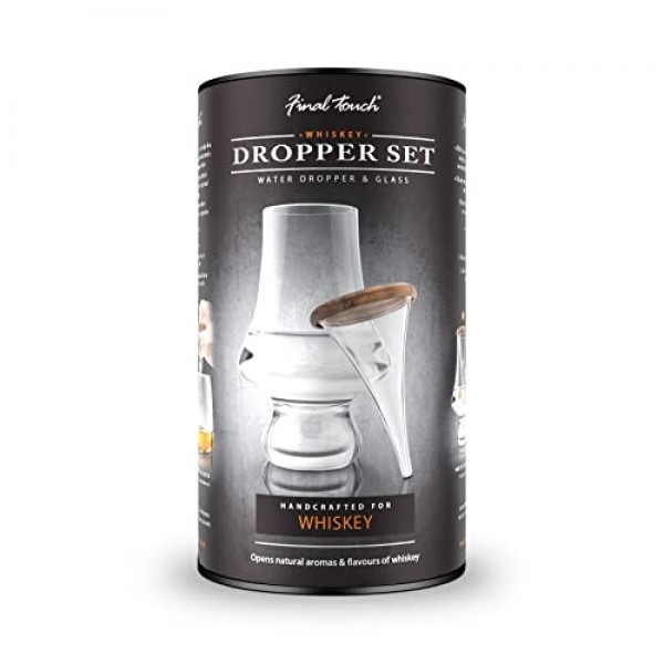 Final Touch 위스키 드로퍼 세트 - 워터 드로퍼 및 유리