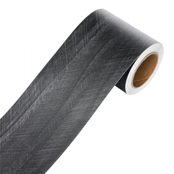 YENHOME 거울 프레임 테두리 검은색 나무 껍질과 스틱 벽지 테두리 3 X236 거울 테두리 껍질과 스틱 트림 거울용 나뭇결 테이프 바닥 문 책상 목재 게시판 테두리 롤