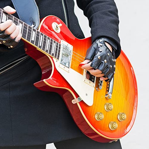 Nuanchu 20 조각 일렉트릭 기타 손잡이 탑 햇 볼륨 톤 조절 손잡이 기타 손잡이 속도 조절 손잡이 기타베이스 악기 부품 교체 용 빈티지 페달 조절 손잡이, 5 색