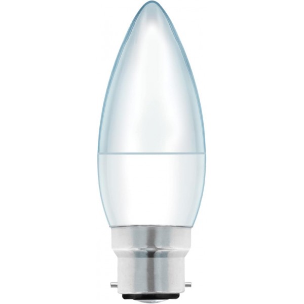 Maxim LED 양초 총검 캡(쿨 화이트) - 3watt(25watt)(팩 10), 25MLCBCCW5X10 팩 1 - 10개 카운트 전구 쿨 화이트