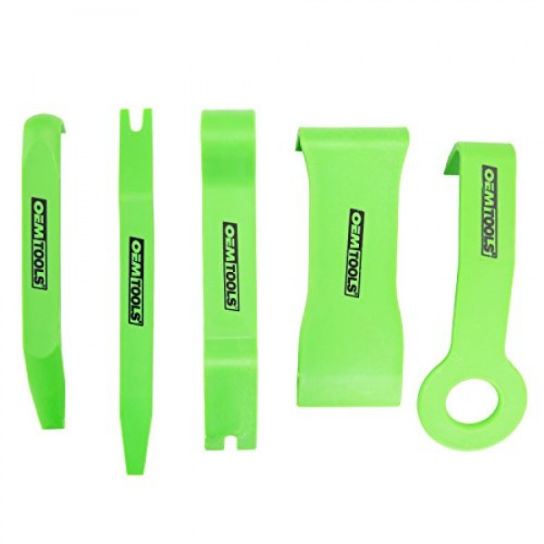 OEMTOOLS 25314 트림 패스너 및 몰딩 제거 도구 키트 | 각 도구의 윤곽은 자동차 몰딩, 패스너 및 베젤 제거를 위해 특별히 설계되었습니다 | 도구를 들어 올리면 자동차가 