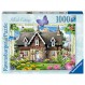 Ravensburger Country Cottage Collection No.15 Hillside Cottage 12세 이상 성인 및 어린이를 위한 1000피스 직소 퍼즐