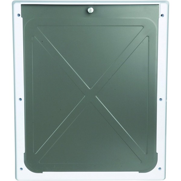 Trixie Pet Products 2-Way Locking Dog Door, 중대형견, 흰색, 중형 - 특대형