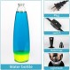 EDIER Lava Lamp - 16" Black Lava Lamp - 성인을 위한 R39 30W Lava 램프 홈 오피스 장식을 위한 야간 조명 어린이 소년 생일을 위한 훌륭한 선물(노란색 왁스가 있는 파란색)
