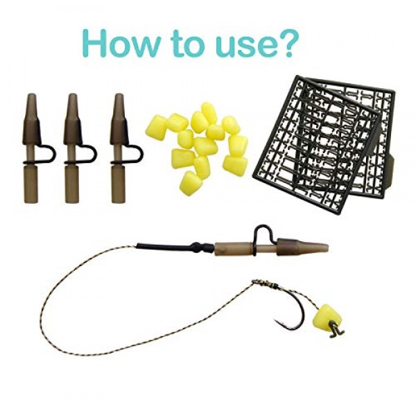 36pcs 잉어 낚시 후크 리더 Boilie Rigs 잉어 낚시 땋은 라인 낚시 후크 수제 잉어 리그 후크 크기 2 #4 #6 #