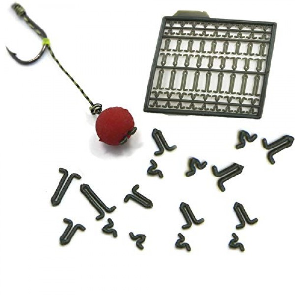 36pcs 잉어 낚시 후크 리더 Boilie Rigs 잉어 낚시 땋은 라인 낚시 후크 수제 잉어 리그 후크 크기 2 #4 #6 #