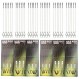 36pcs 잉어 낚시 후크 리더 Boilie Rigs 잉어 낚시 땋은 라인 낚시 후크 수제 잉어 리그 후크 크기 2 #4 #6 #