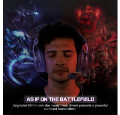 EKSA E900 PC 게임용 헤드셋(마이크 포함), 탈착식 소음 제거 마이크 및 스테레오 베이스 사운드, 3.5mm 잭 PS4 유선 게임용 헤드폰, PC, 노트북, Xbox One용 PS5 게이머 헤드폰, 